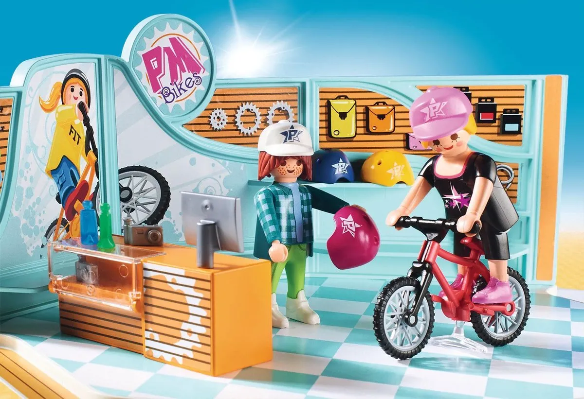 Playmobil Fiets- en Skatewinkel 9402 - Multi Color