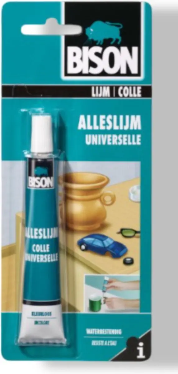 Bison Alleslijm 25ml - Kleurloos - Waterdicht
