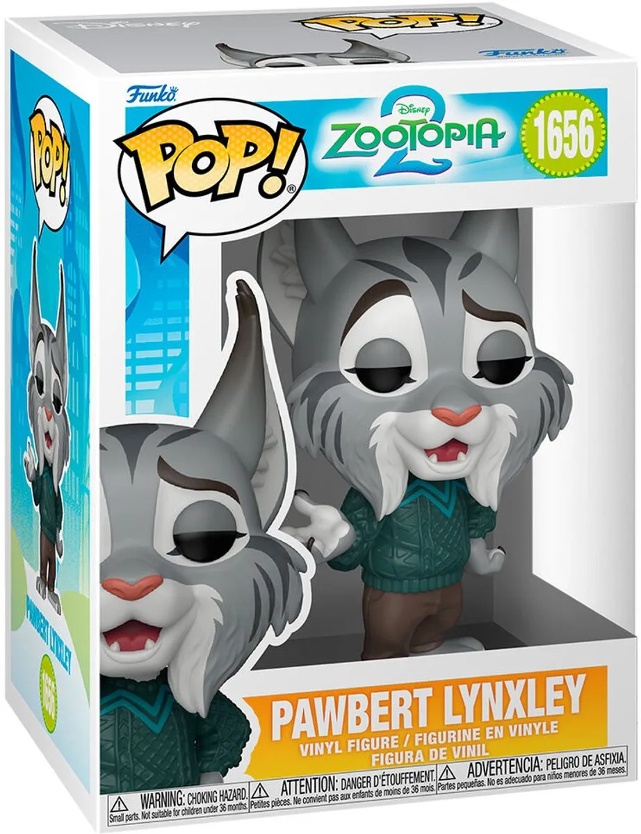 Funko Pop! Disney Zootopia 2 Pawbert Lynxley #1656 - Multicolor