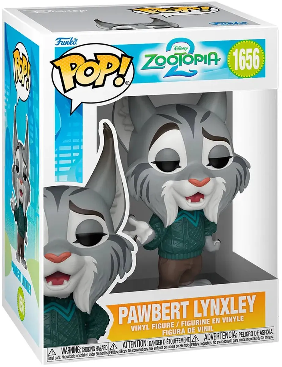 Funko Pop! Disney Zootopia 2 Pawbert Lynxley #1656 - Multicolor