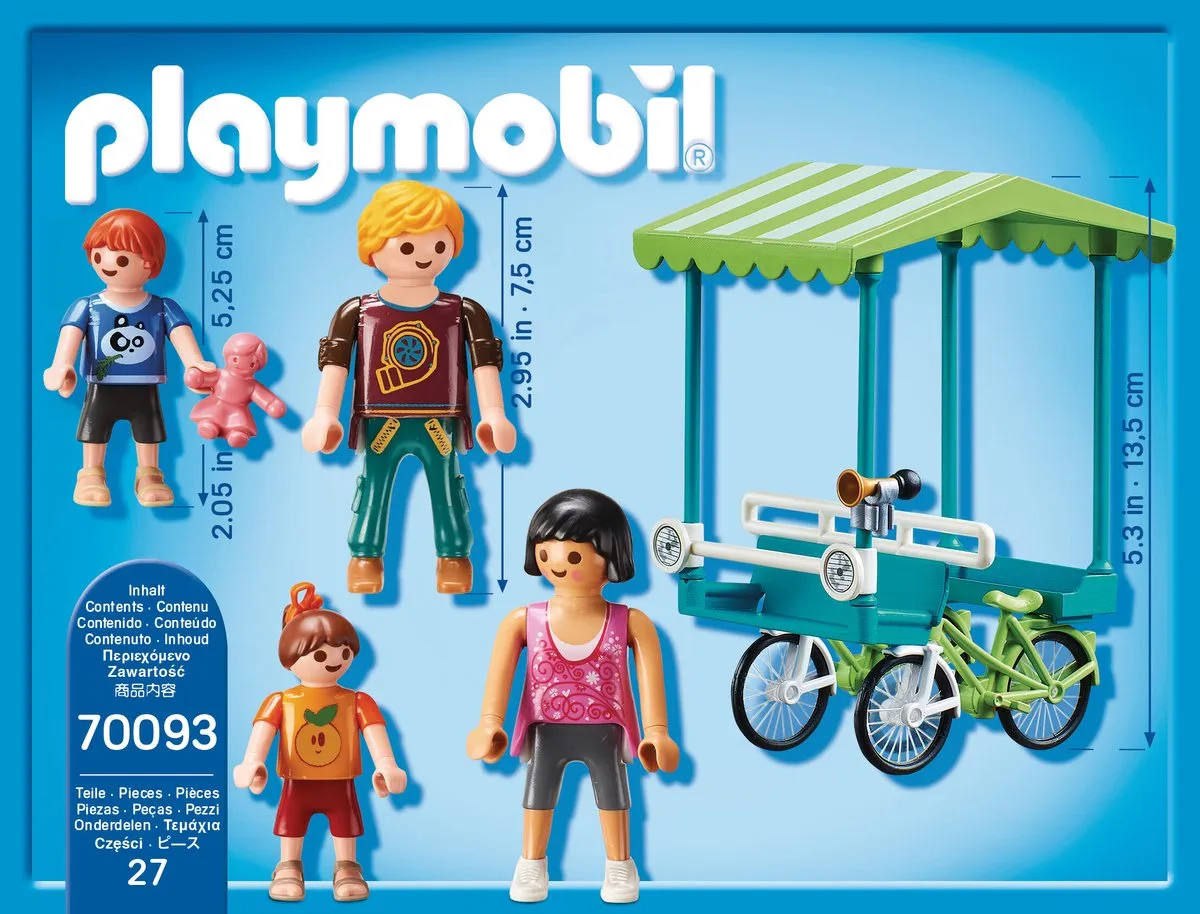 Playmobil Familiefiets 70093 - Multicolor - afbeelding 4 van 6