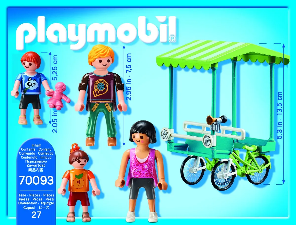 Playmobil Familiefiets 70093 - Multicolor - afbeelding 5 van 6