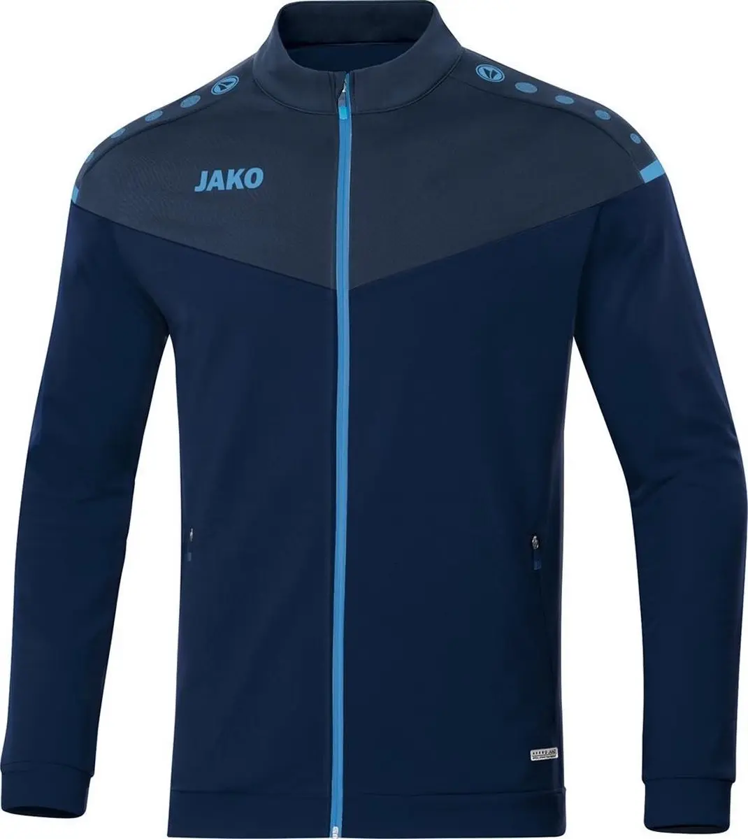 Jako Champ 2.0 Polyesterjas Marine Blauw-Donker Blauw-Hemels Blauw Maat L