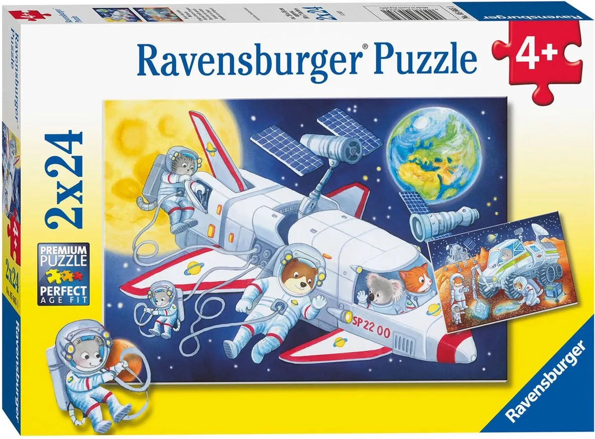 Ravensburger Animals in Space Legpuzzel 48 Stuks - Multicolor