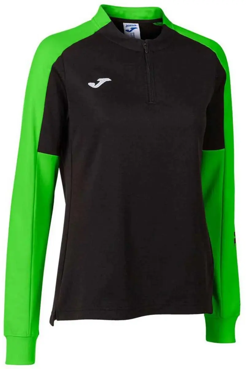 Joma Eco Championship Recycled Half Rits Sweatshirt - L - Groen/Zwart