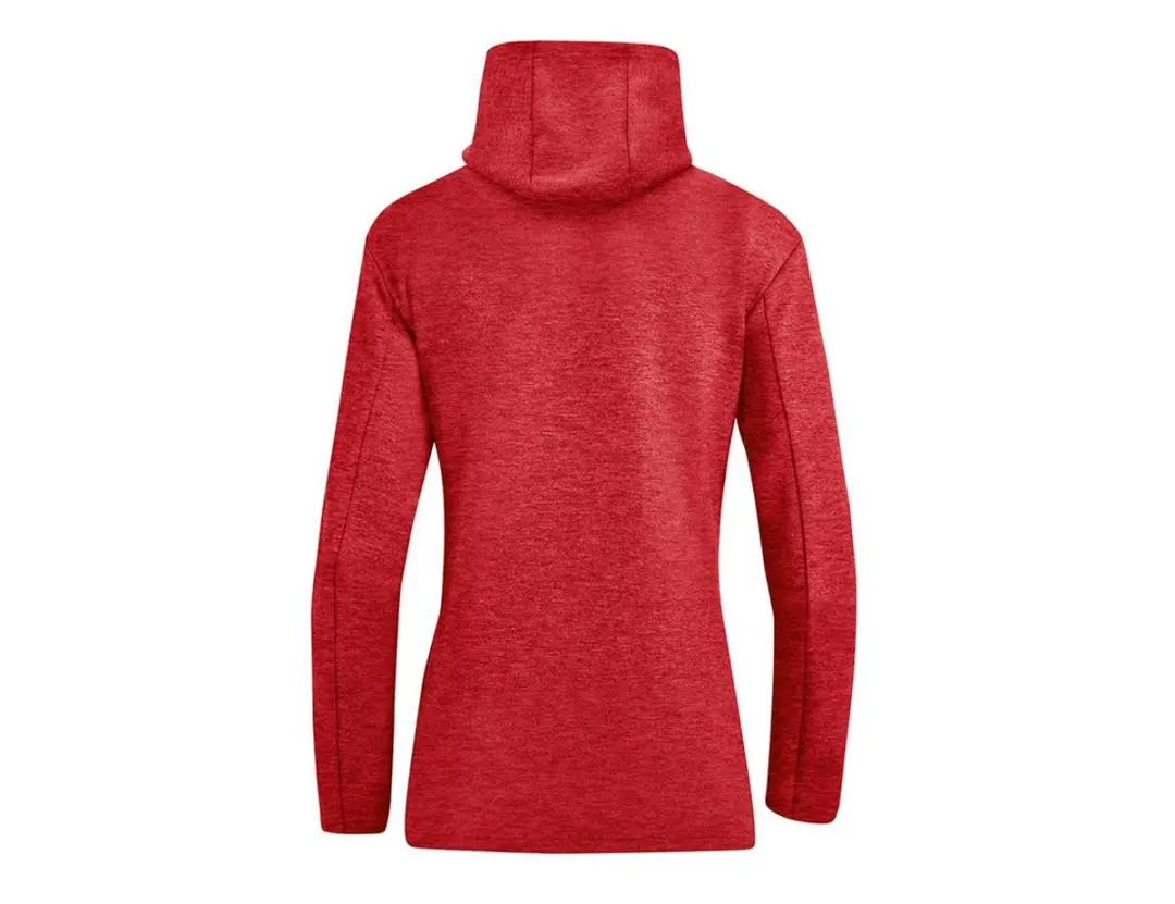 Jako Premium Basics Damesjas Met Kap - Rood Gemeleerd 34