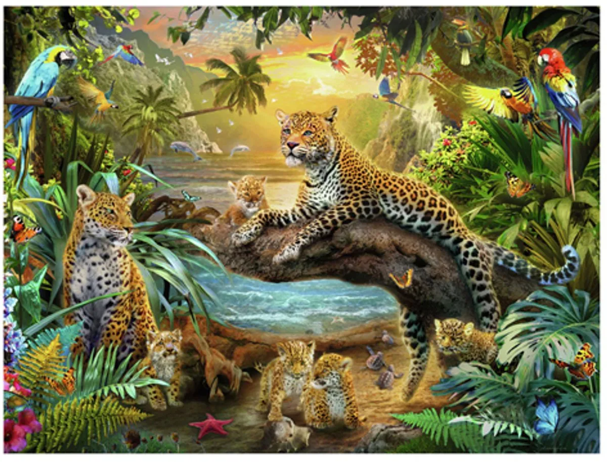 Ravensburger Luipaarden in de Jungle Legpuzzel 1500 Stuks - 12000738