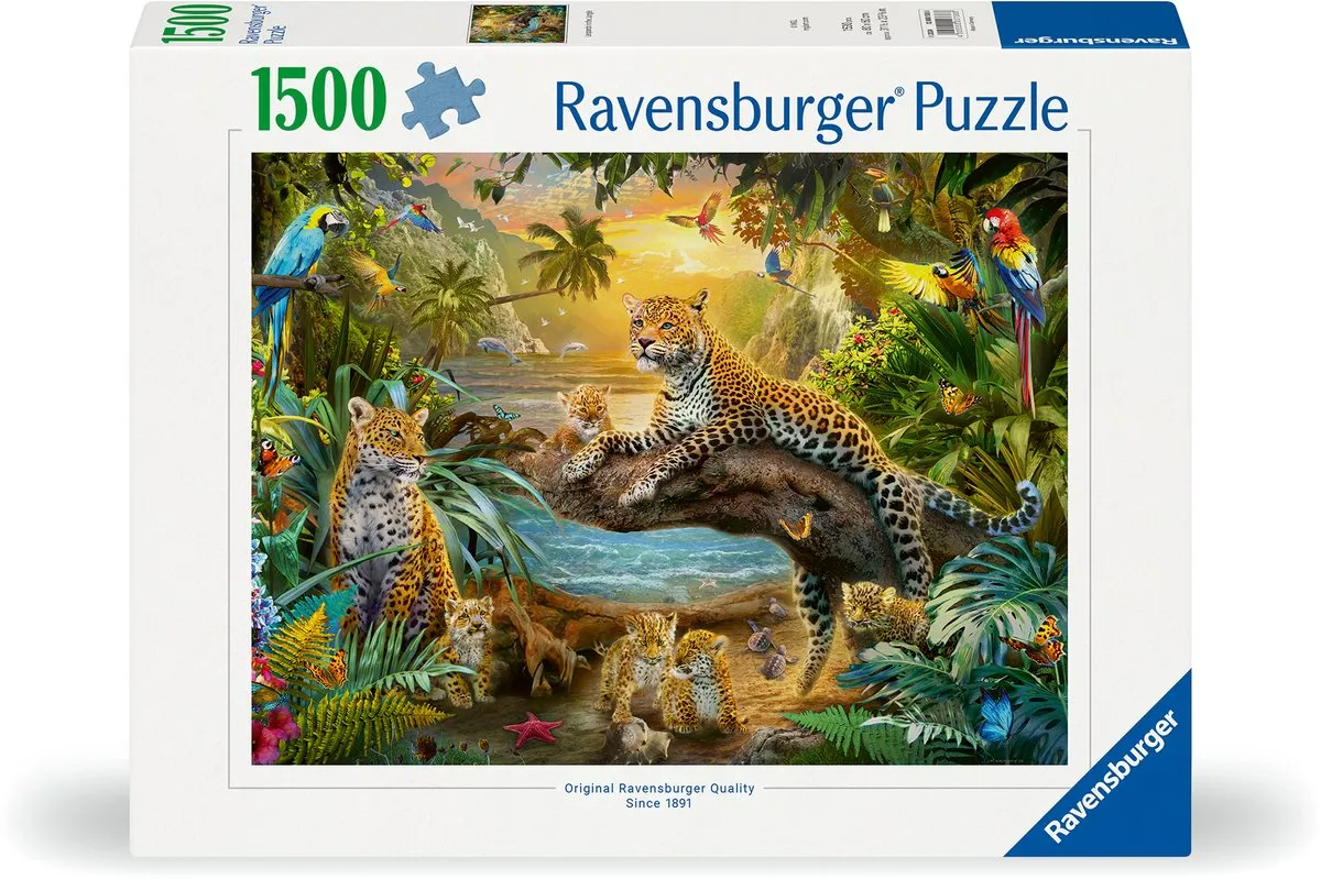 Ravensburger Luipaarden in de Jungle Legpuzzel 1500 Stuks - 12000738