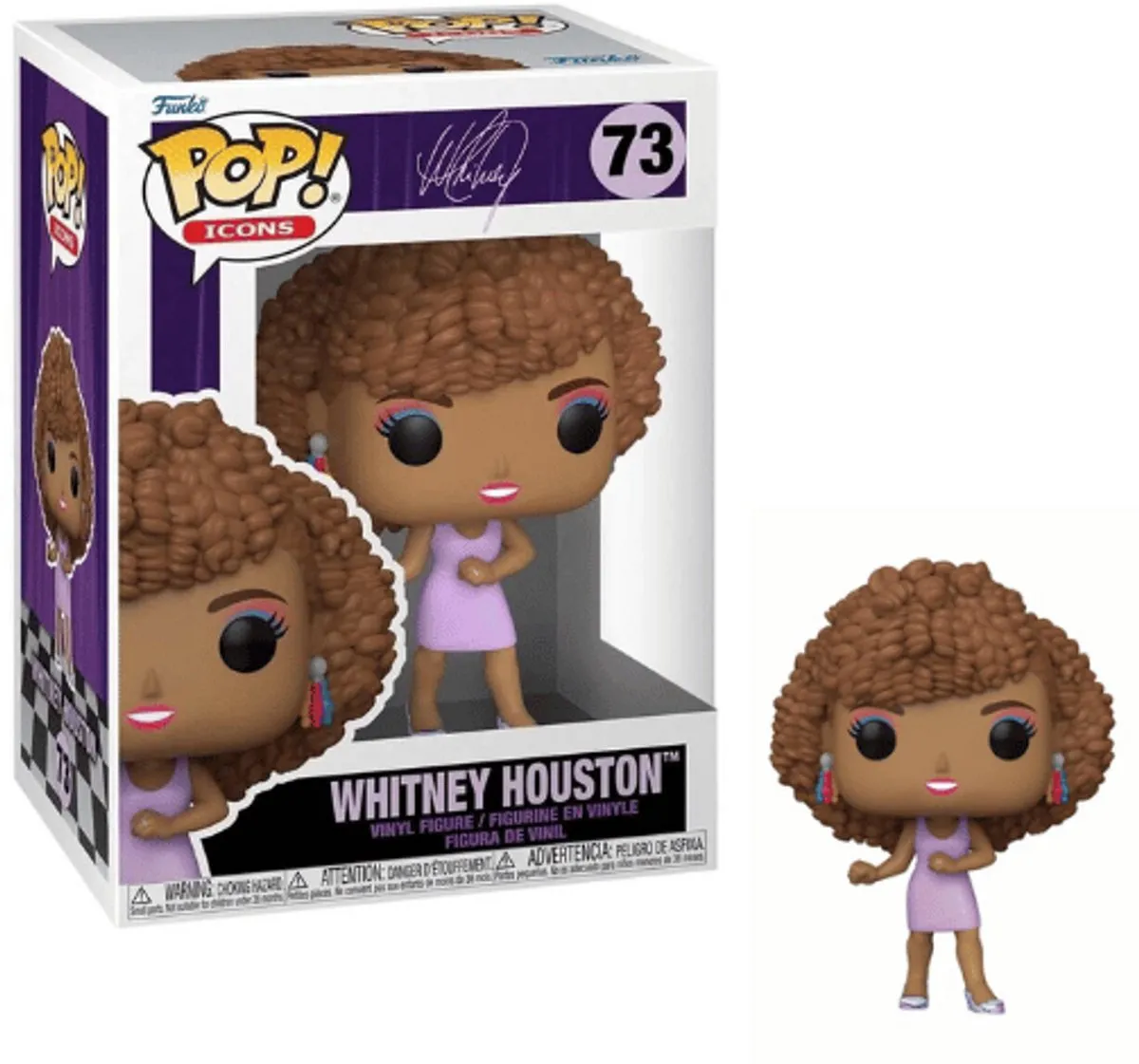Funko POP! Whitney Houston Icons IWDWS Verzamelfiguur - 9cm - Multicolor