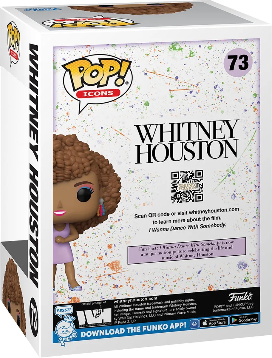 Funko POP! Whitney Houston Icons IWDWS Verzamelfiguur - 9cm - Multicolor