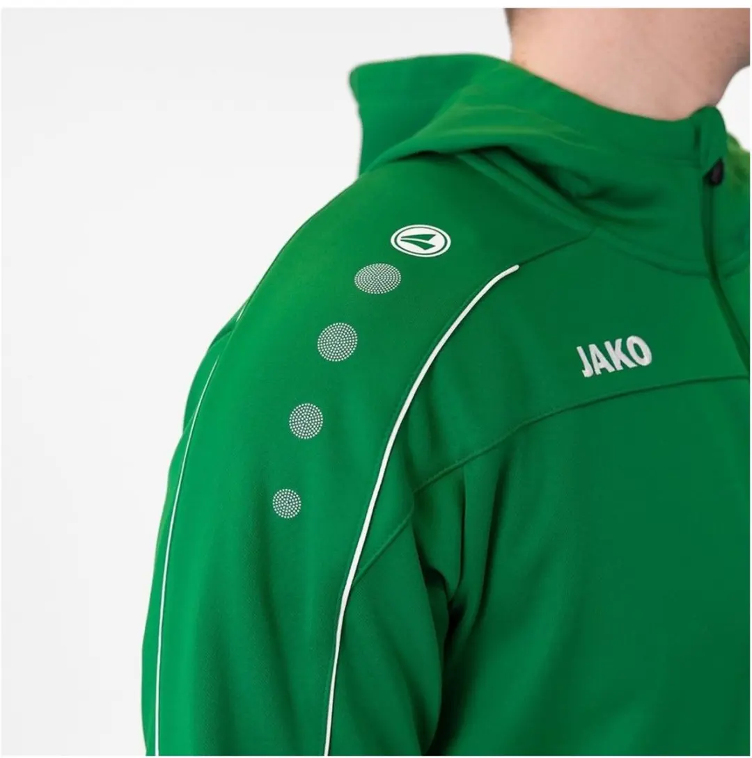 Jako Classico Jas Met Kap Heren - Sportgroen XL