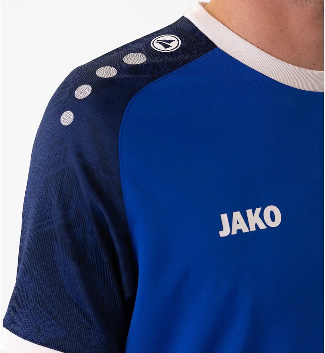 JAKO Iconic Shirt Heren - Korte mouw - Sportroyal/Marine - 3XL
