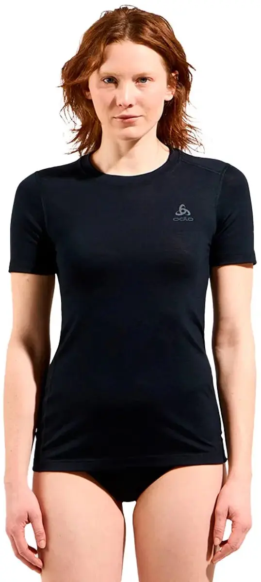 ODLO Natural Merino 160 Dames Shirt - Maat M - Zwart