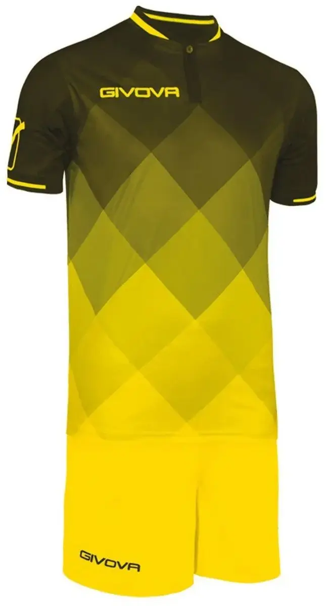 Givova Kitschaduw Sportset M - Black/Yellow - afbeelding 3 van 3