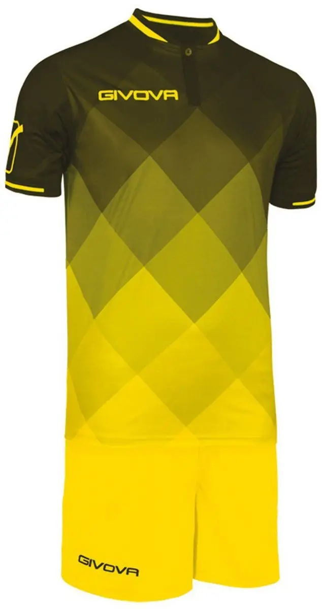 Givova Kitschaduw Sportset M - Black/Yellow - afbeelding 2 van 3