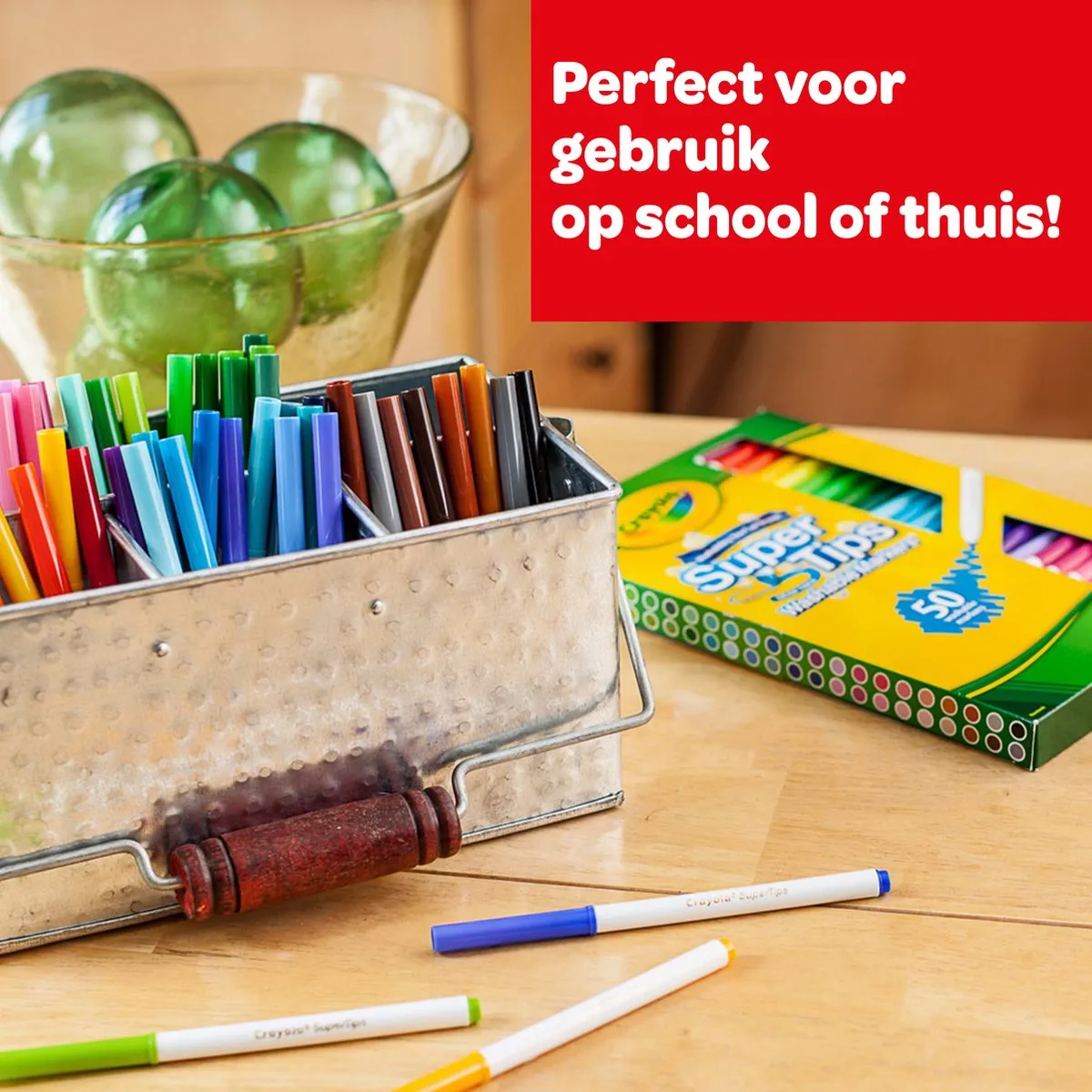 Crayola Supertips Viltstiften 100 Stuks - Veelkleurig