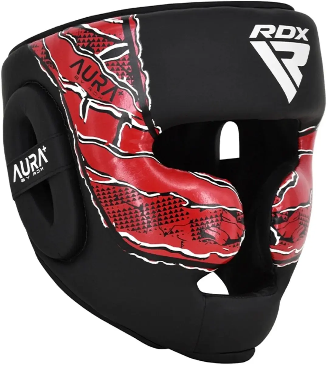 RDX Sports Hoofdbeschermer Aura F17 Zwart Met Rood
