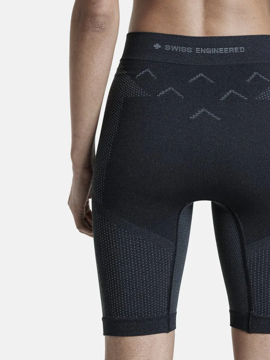 X-Bionic Xceed Run Korte Hardlooptight Dames - XS - Zwart/Rhinogrijs