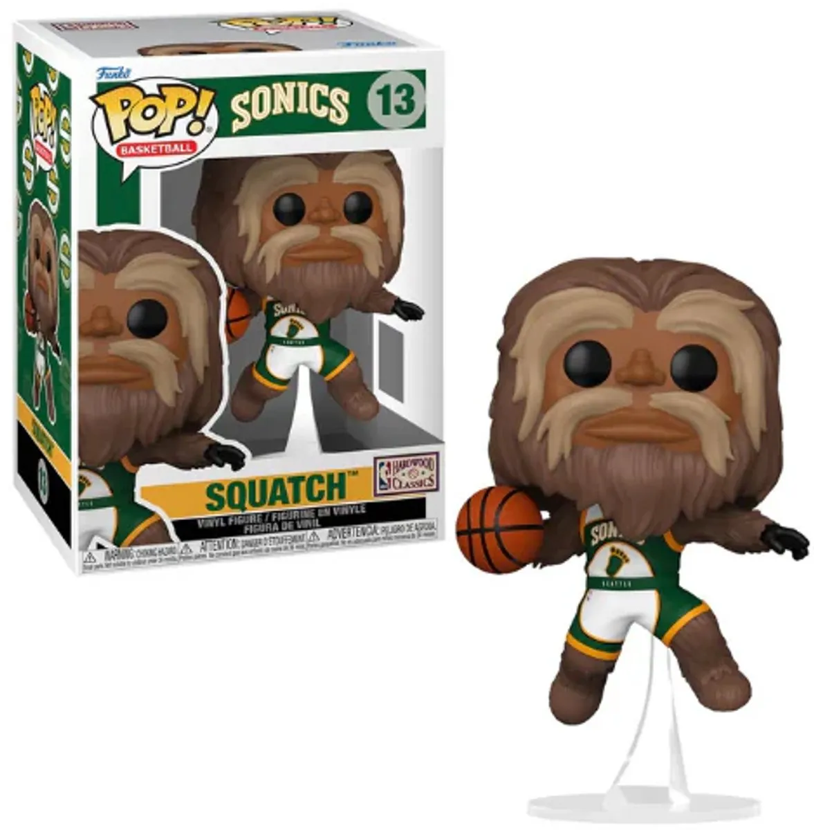 Funko Pop! Basketball Sonics Sasquatch #13 - Multicolor