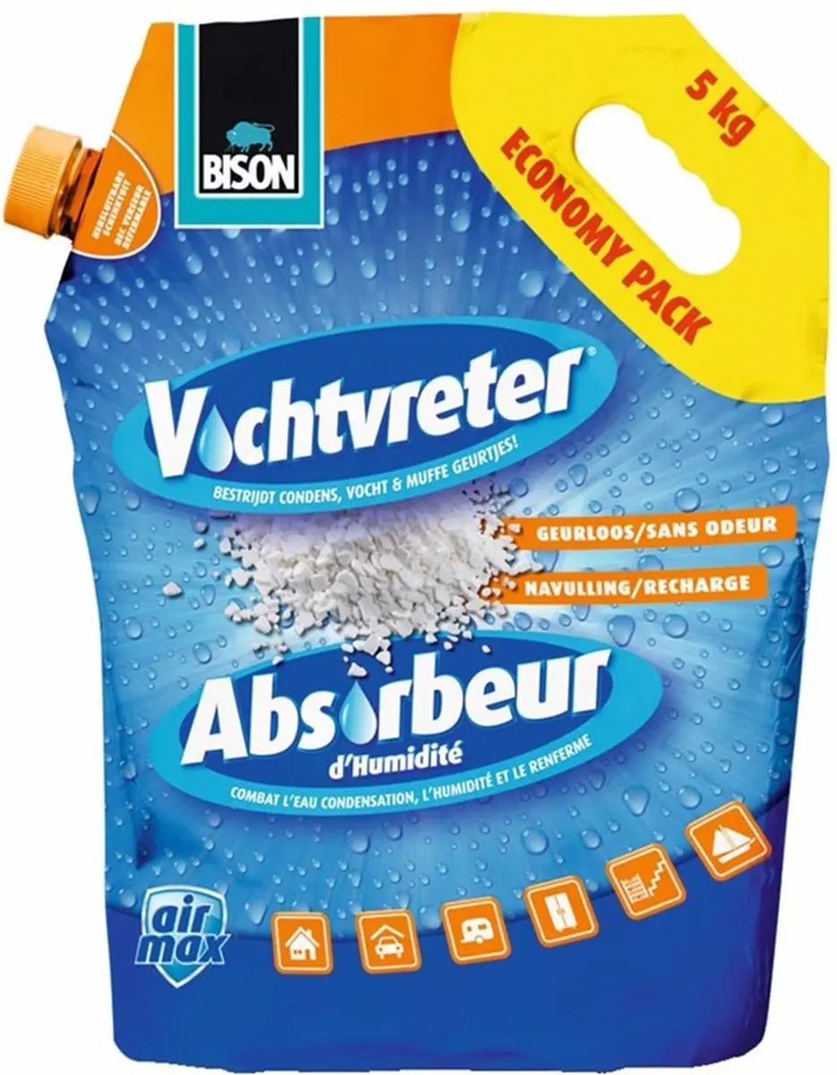 Bison Vochtvreter Losse Kristallen 5kg - afbeelding 6 van 6