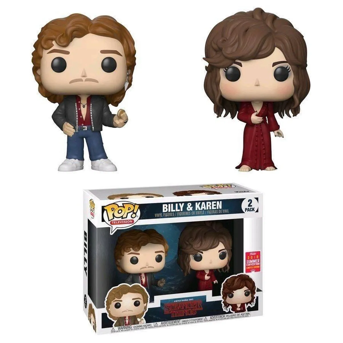 Funko POP! Stranger Things Billy & Karen SDCC 2018 #2-Pack - Multi - afbeelding 2 van 3