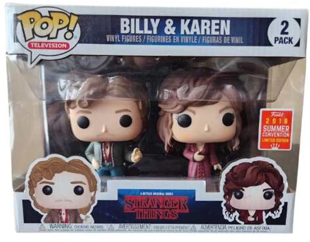 Funko POP! Stranger Things Billy & Karen SDCC 2018 #2-Pack - Multi - afbeelding 3 van 3
