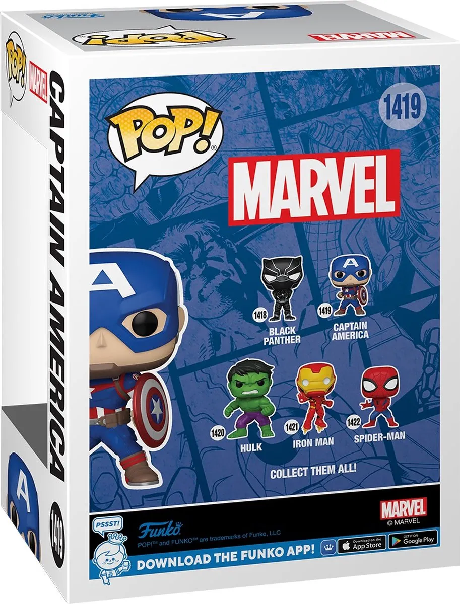 Funko POP! Captain America Marvel New Classics 82497 - Multicolor