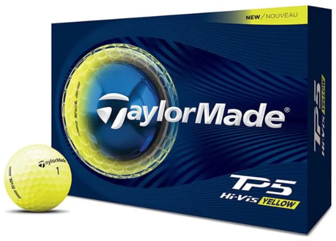 Taylormade TP5 Golfballen Hi-Vis Geel 2026