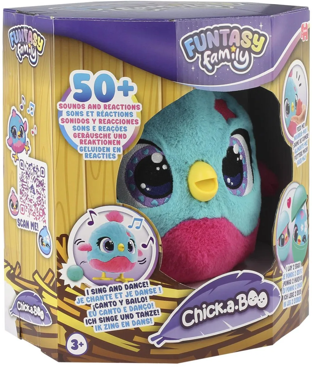 Jumbo Funtasy Family Chick-a-boo Interactieve Knuffel