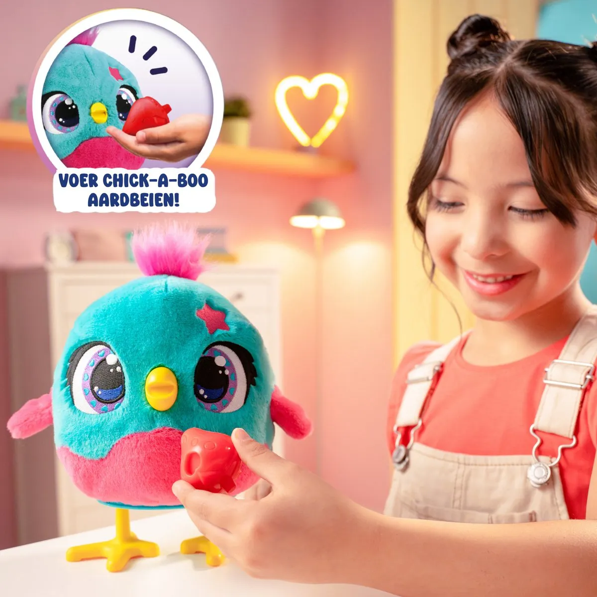 Jumbo Funtasy Family Chick-a-boo Interactieve Knuffel - Multicolor