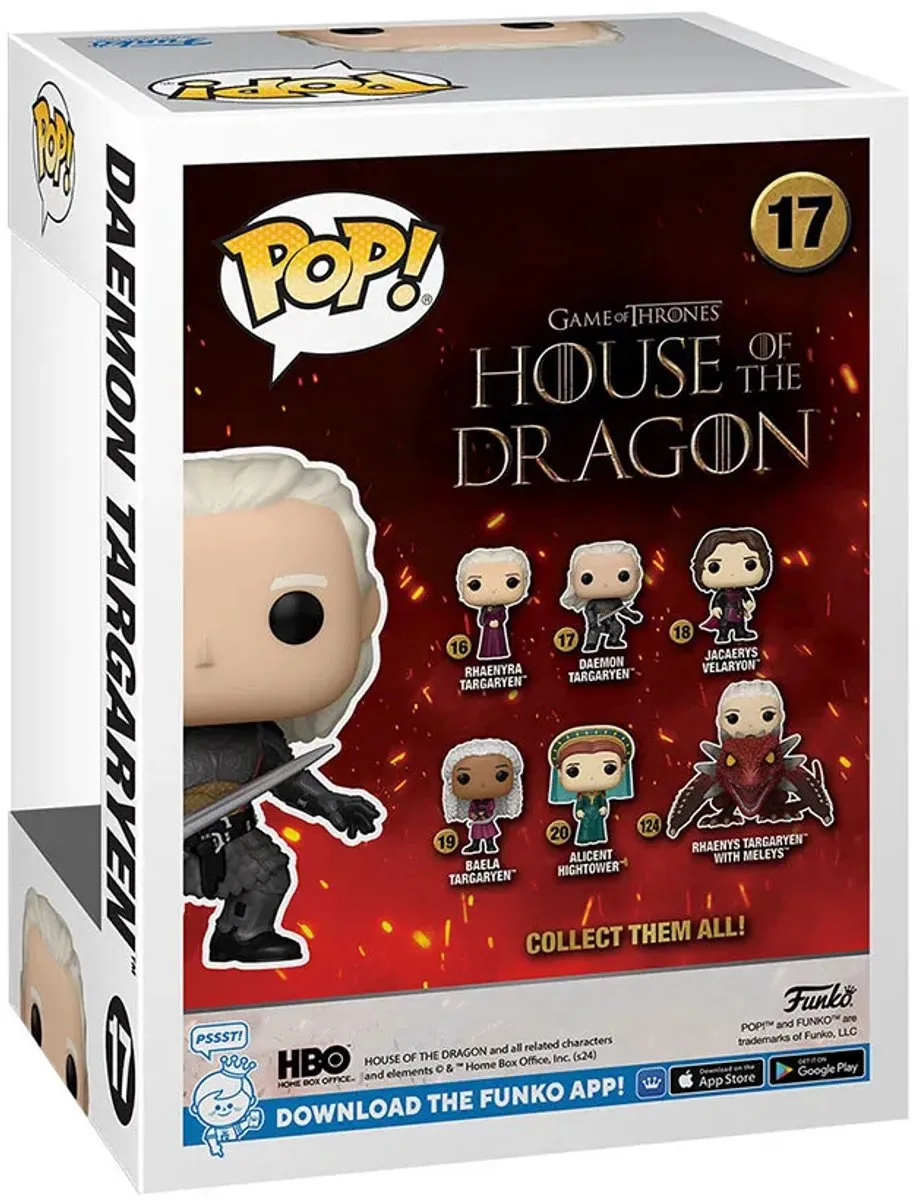 Funko Pop Game of Thrones Daemon Targaryen #79724