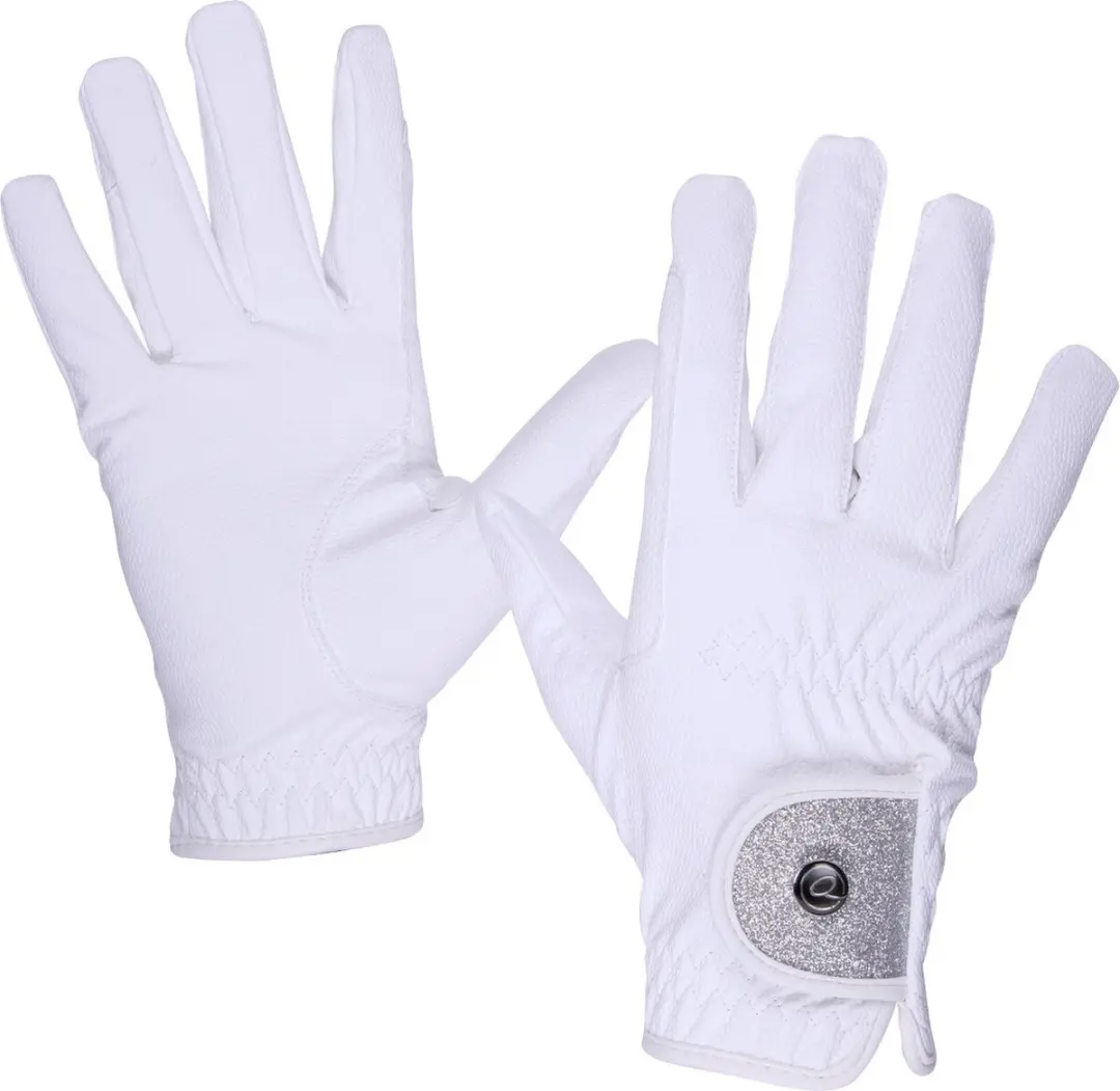 Qhp Handschoen Glitz White