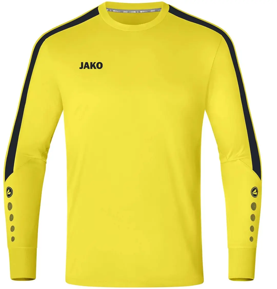 JAKO Power Keepersshirt Junior 152 - Geel/Zwart - afbeelding 6 van 6