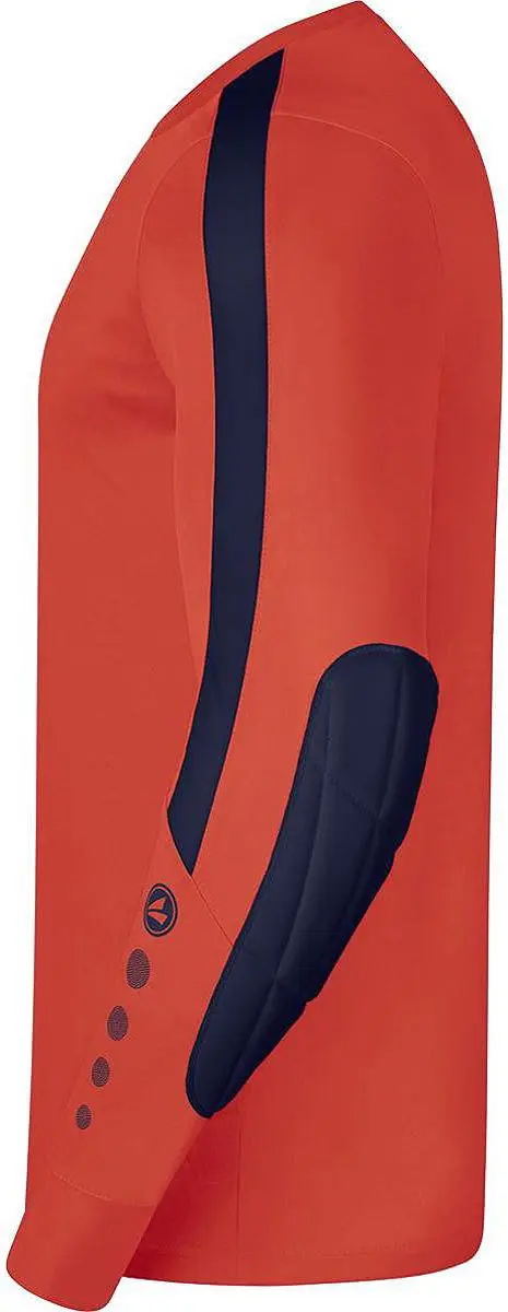 JAKO Power Keepershirt Lange Mouw Kinderen 116 - Marine/Flame