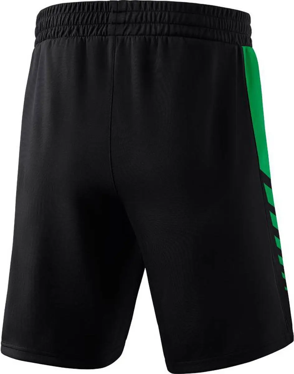 Erima Six Wings Worker Short Heren - M - Smaragd/Zwart