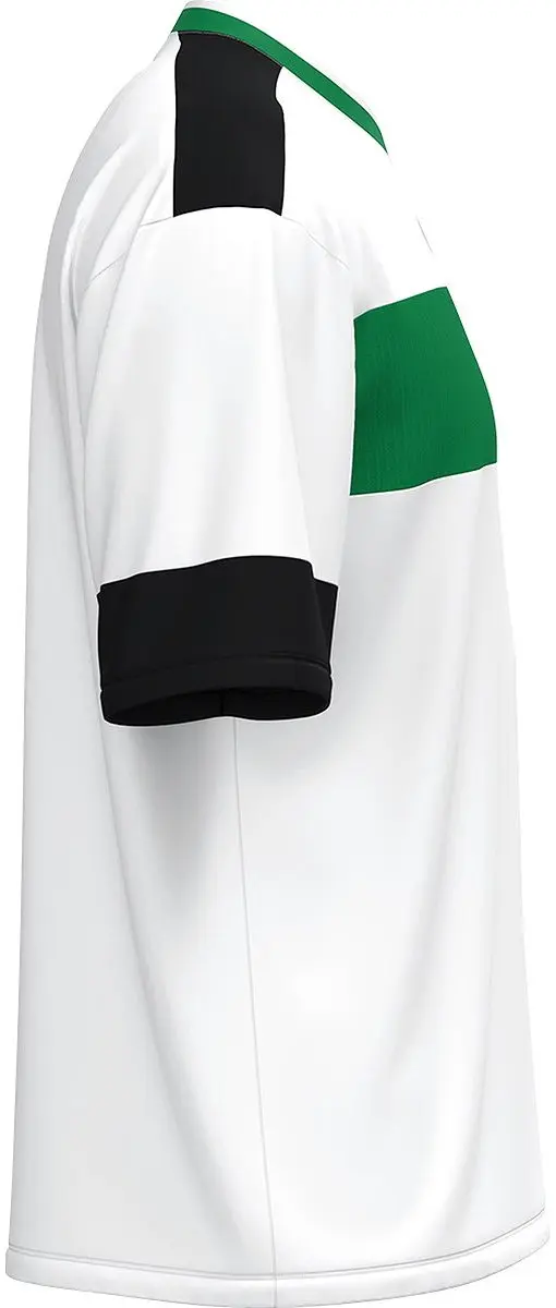 JAKO Club 92 Shirt Korte Mouw Heren - Wit/Sportgroen/Zwart S