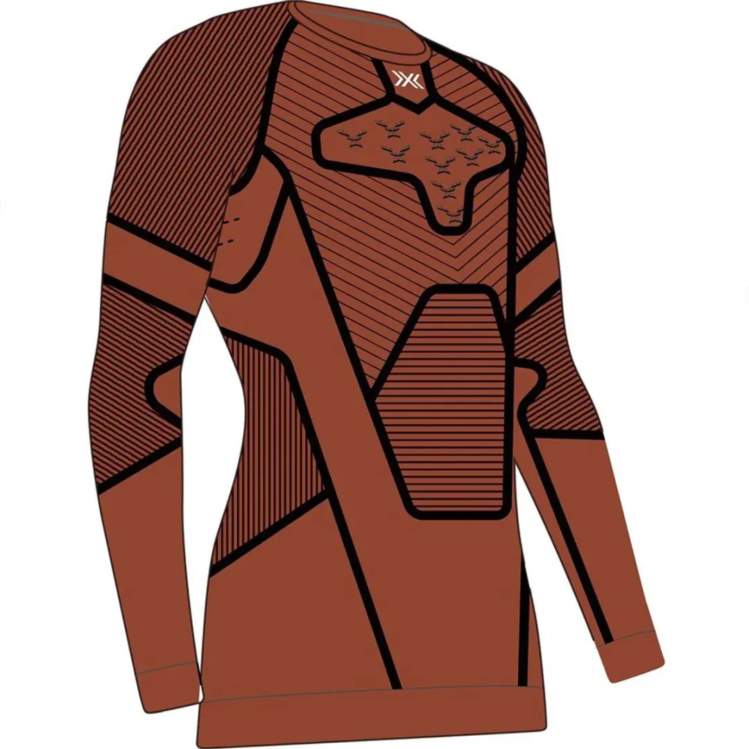 X-bionic Symbio Merino Lange Mouwen Basislaag Bruin M Man