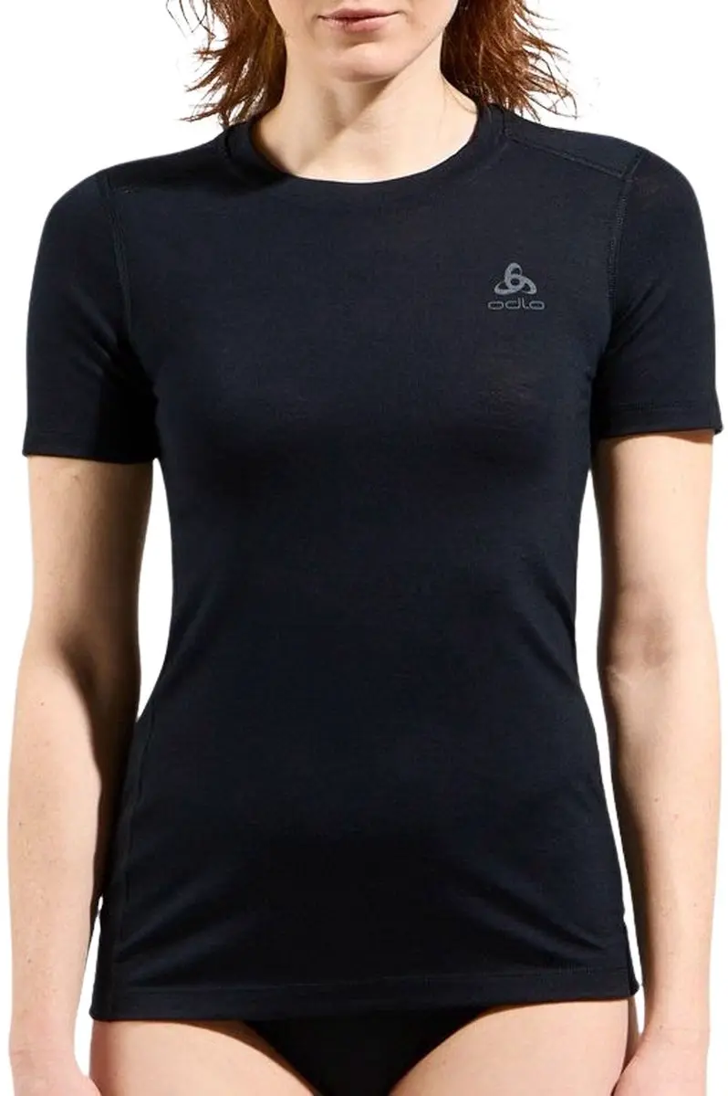 ODLO Natural Merino 160 Dames Shirt - Maat S - Zwart