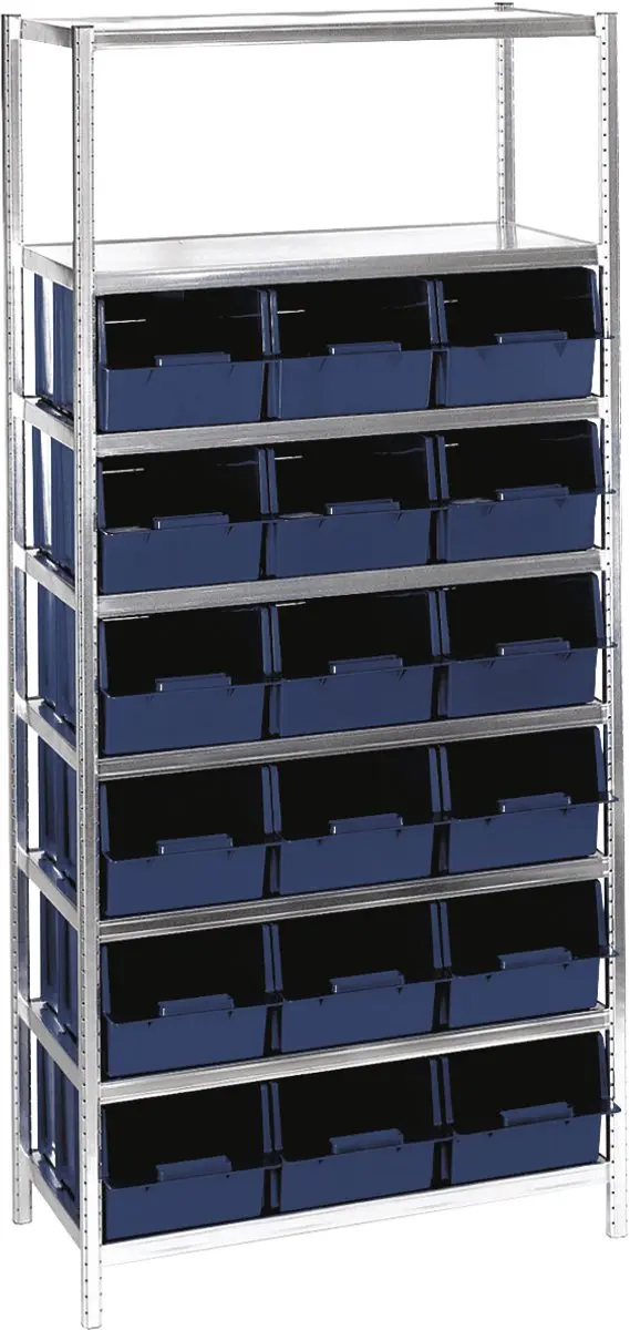 Raaco Rek met 18x bak 9-2800 galva/bl 18-40