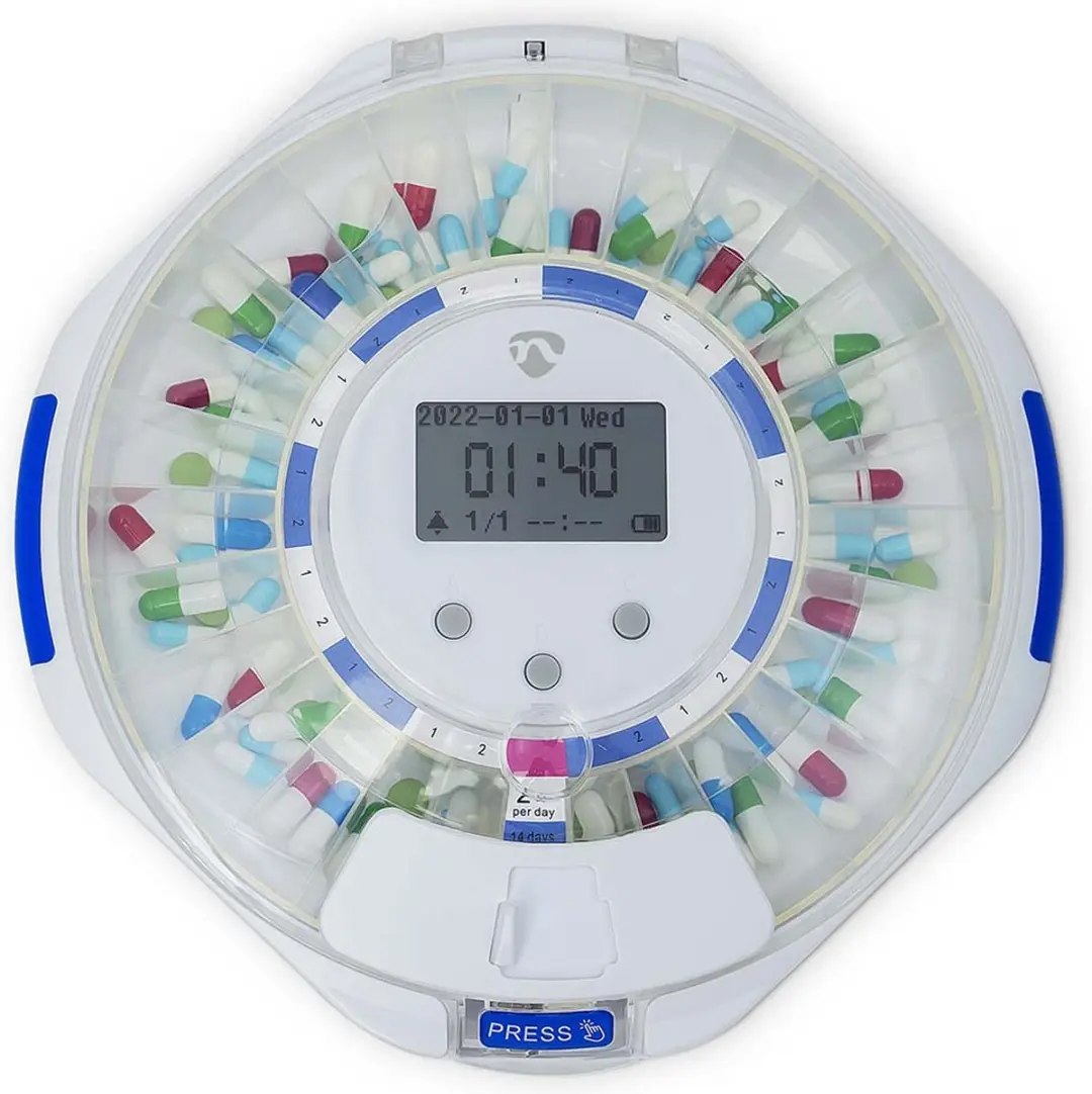 Nedis SmartLife Medicijndispenser Wi-Fi 28 Compartimenten