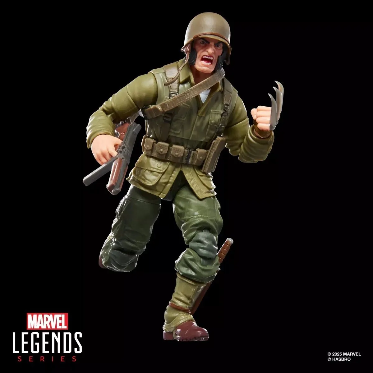 Hasbro Marvel Legends Wolverine WWII Logan Action Figuur 15cm