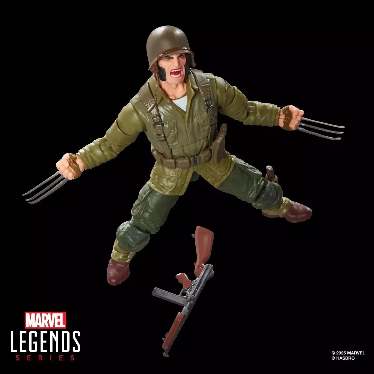 Hasbro Marvel Legends Wolverine WWII Logan Action Figuur 15cm - HASG0820 - afbeelding 3 van 6
