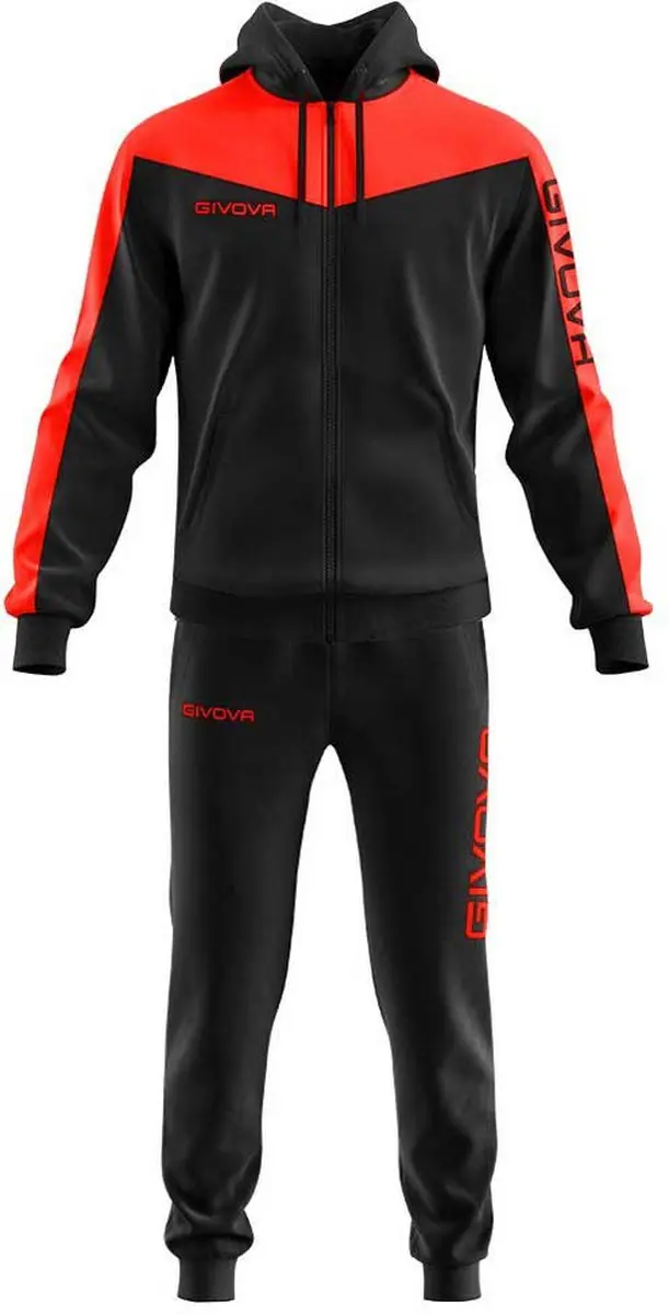 Givova Roma Trainingspak - Rood/Blauw - 8-10 jaar - afbeelding 5 van 6