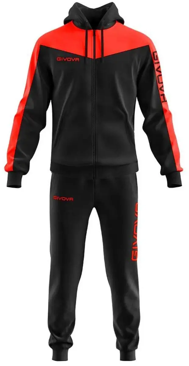 Givova Roma Trainingspak - Rood/Blauw - 8-10 jaar - afbeelding 6 van 6