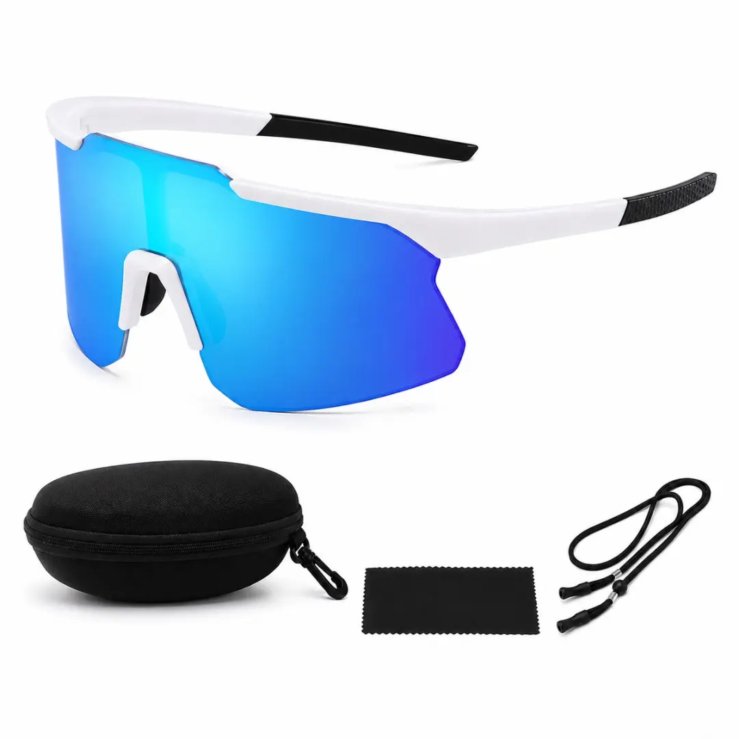 Wielrenbril Blauw UV-Glas