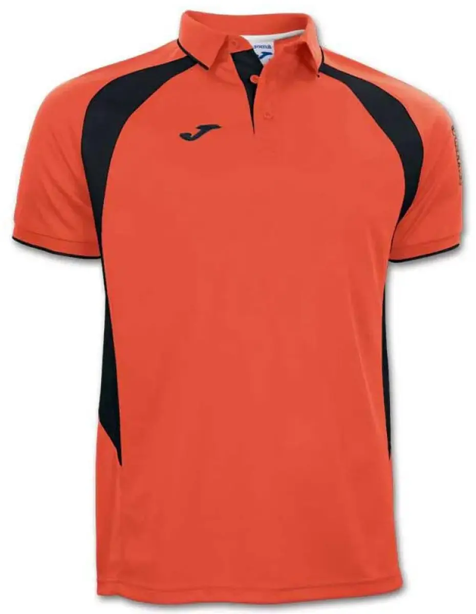 Joma Champion Iii Korte Mouw Poloshirt Oranje 9-10 Years Jongens