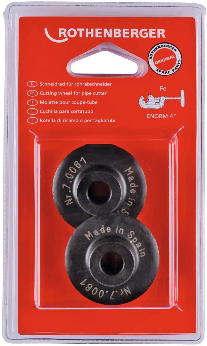 ROTHENBERGER snijwiel voor ENORM 4", 2 stuks