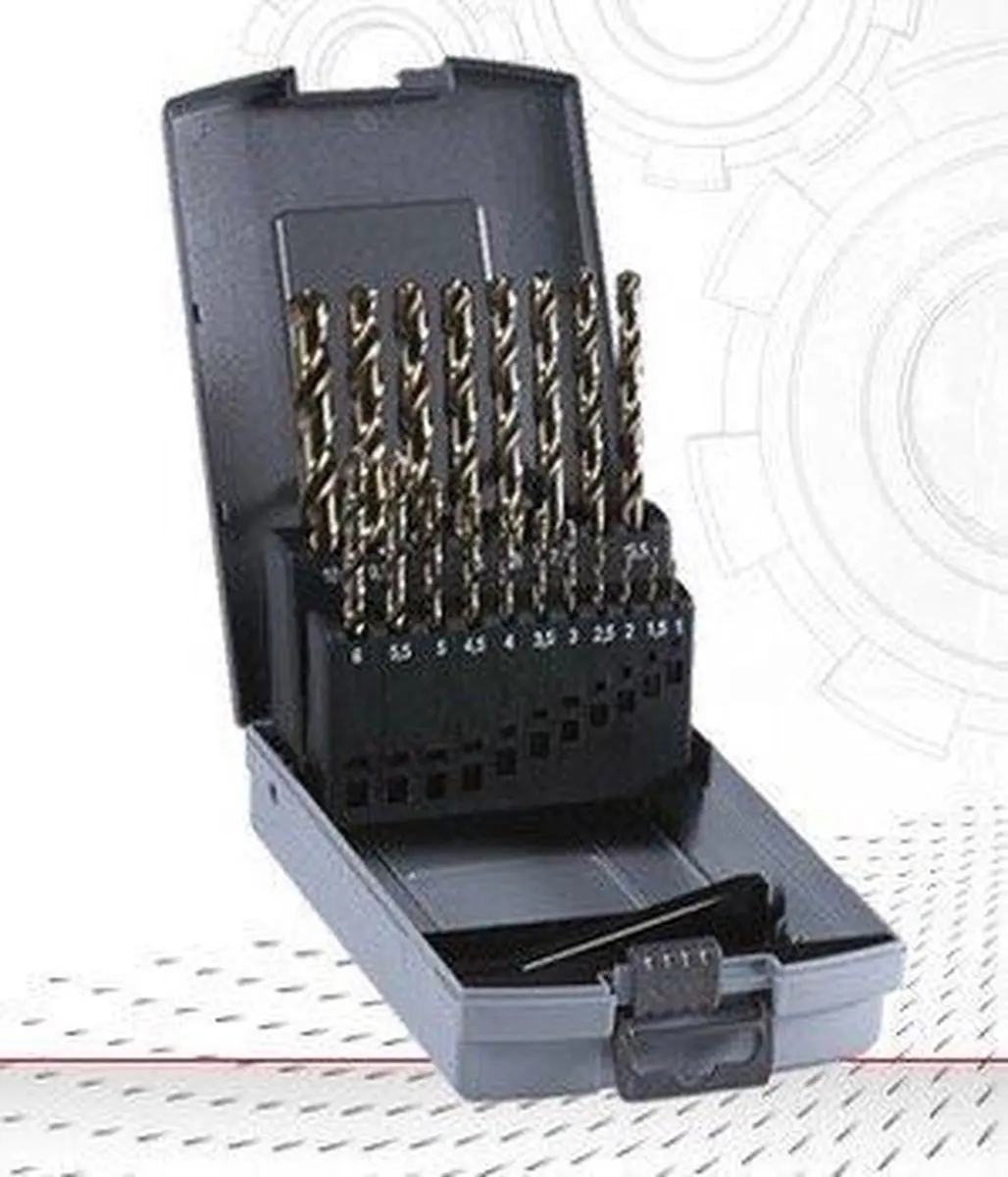 EUROBOOR TDS.100 spiraalborenset ø 1 -10 mm, oplopend per 0,5 mm