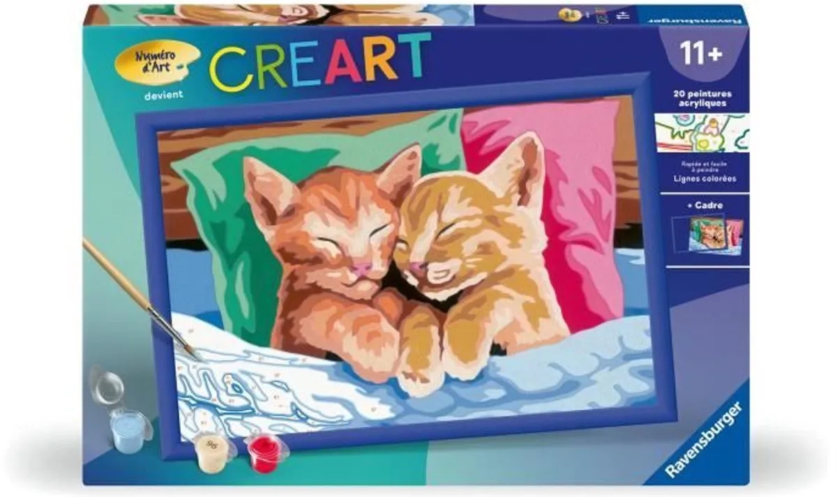 Ravensburger CreArt Kids Slapende Kittens 31x21cm