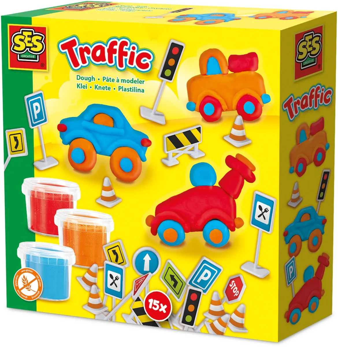 SES Creative Traffic Klei Auto Set